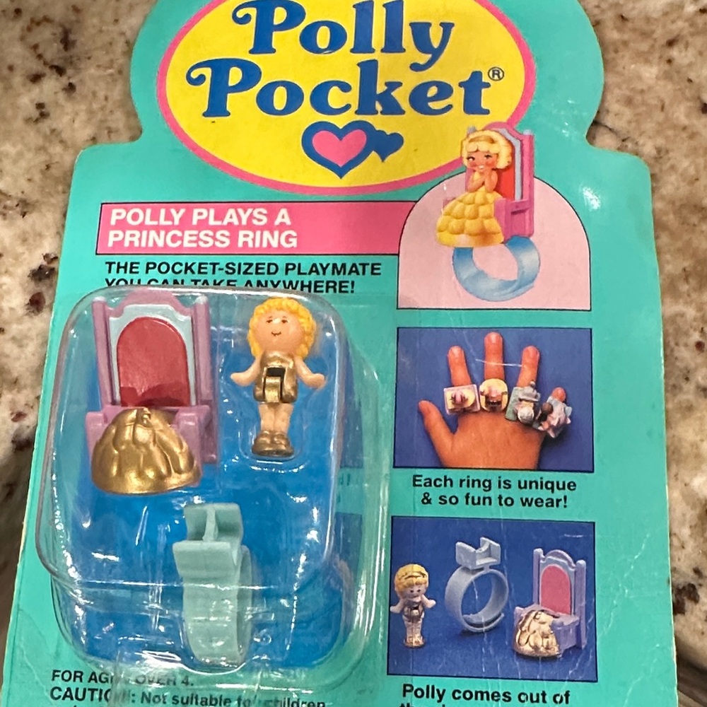 Polly Pocket Princess Ring Set